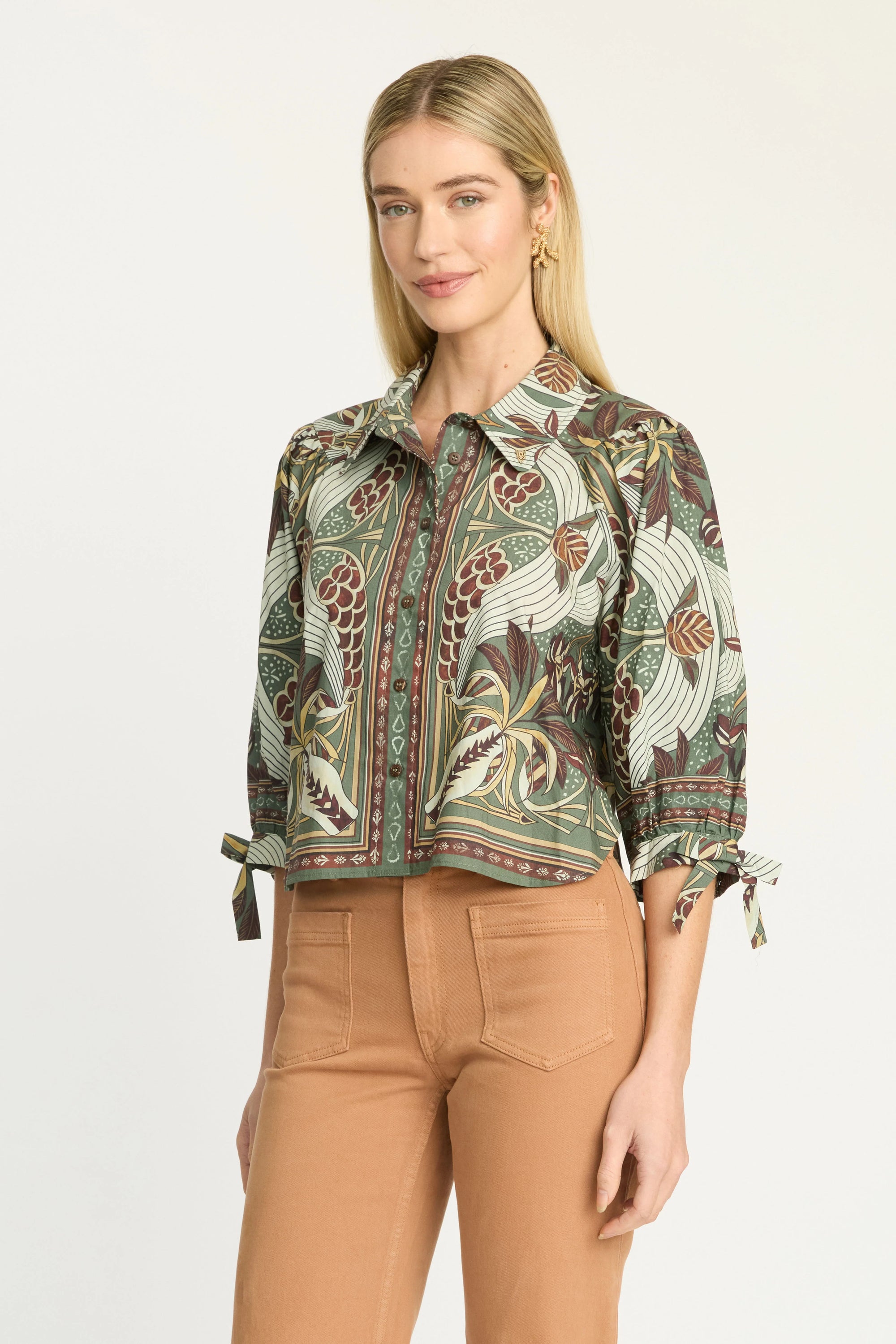 Caballero Jilli Boutique Anissa Top in Vintage Tapestry