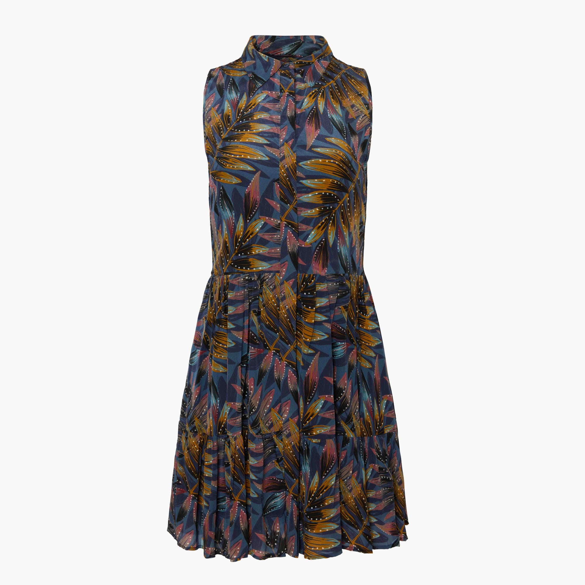 Prue Dress in Midnight Palm Caballero Collection Jilli Boutique