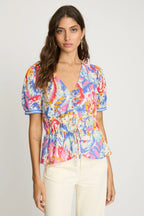 Rhea Top in Vivid Garden Caballero Collection Jilli Boutique