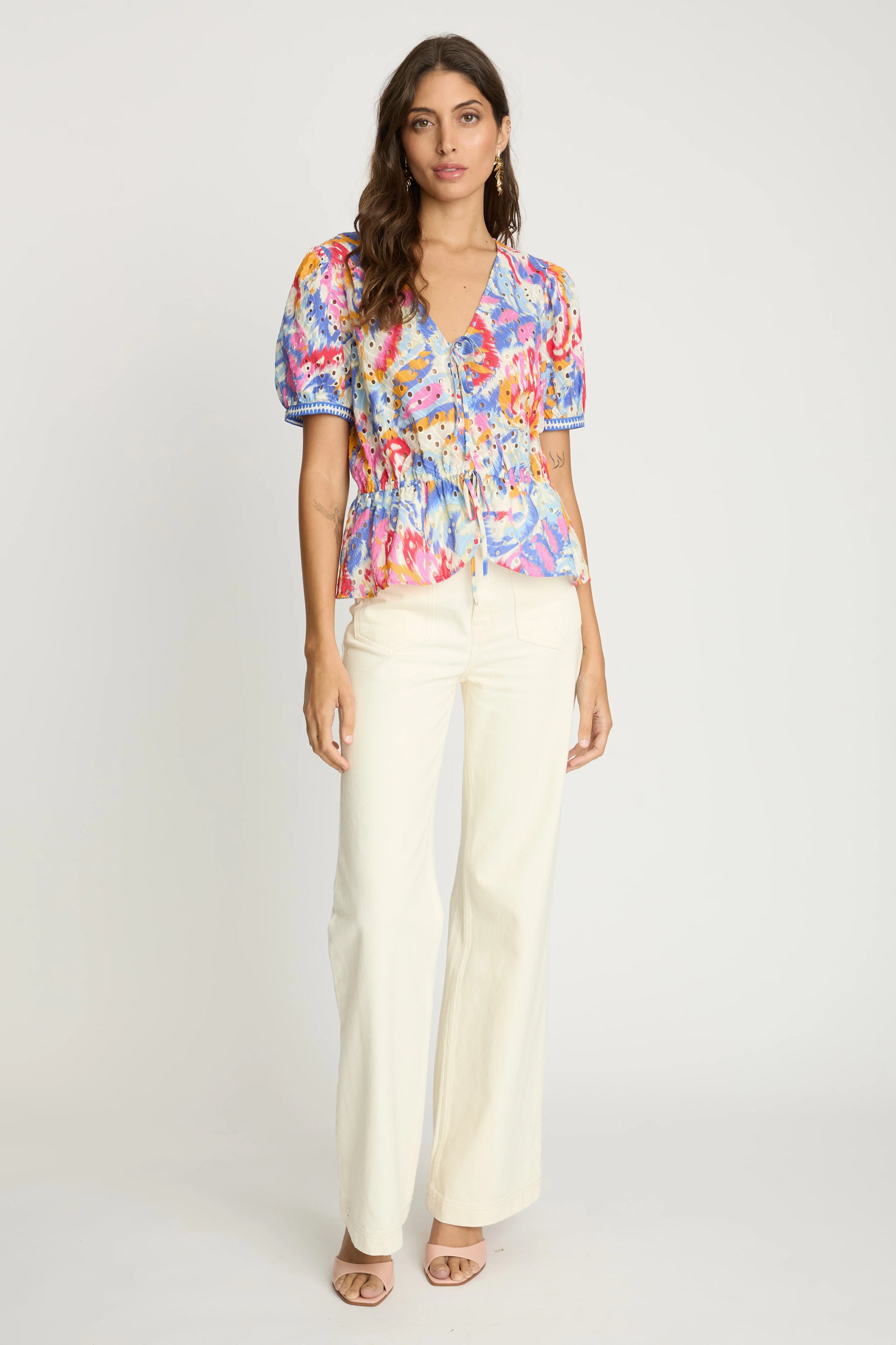 Rhea Top in Vivid Garden Caballero Collection Jilli Boutique Atlanta
