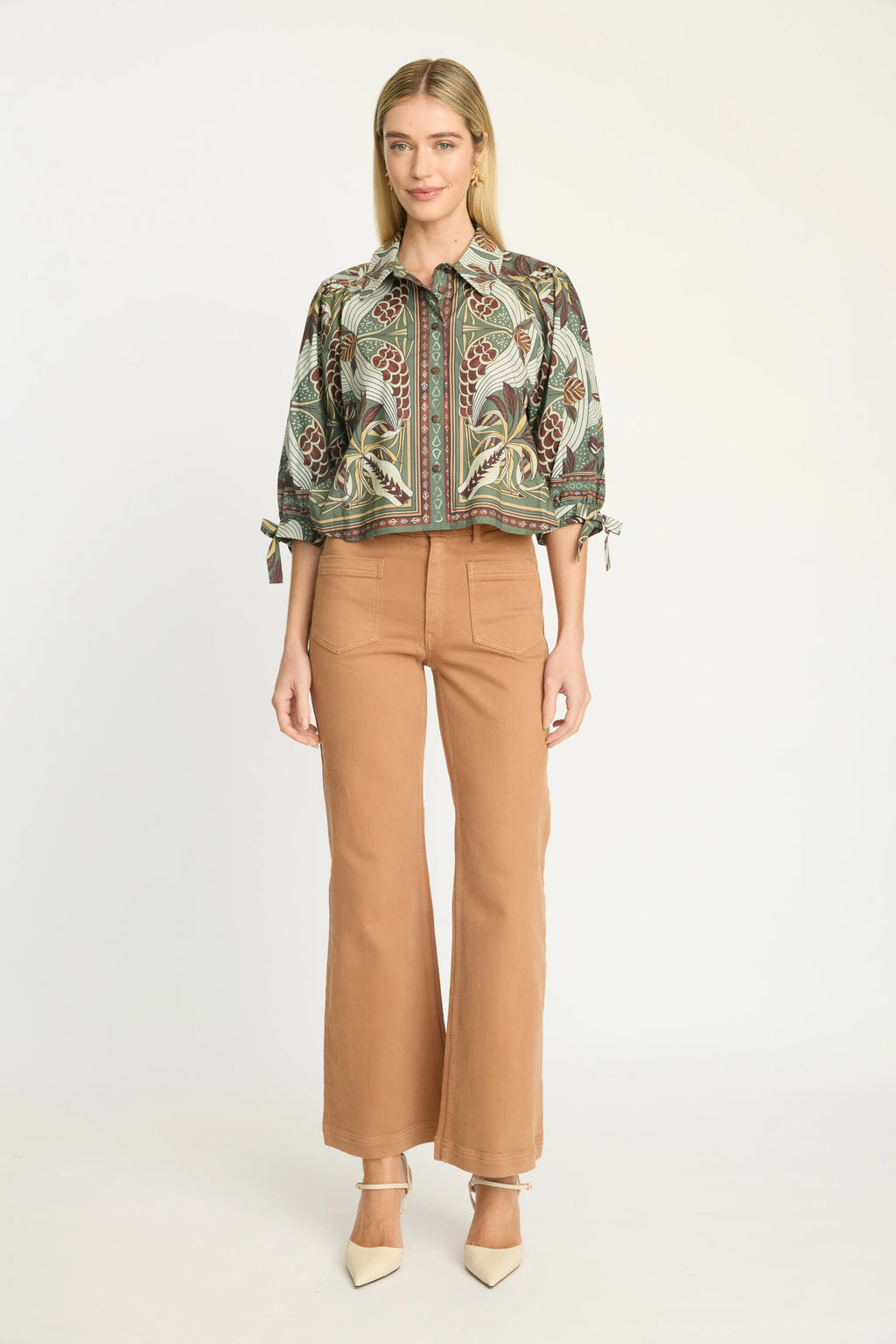 Caballero Collection Jilli Boutique Anissa Top in Vintage Tapestry CA1462