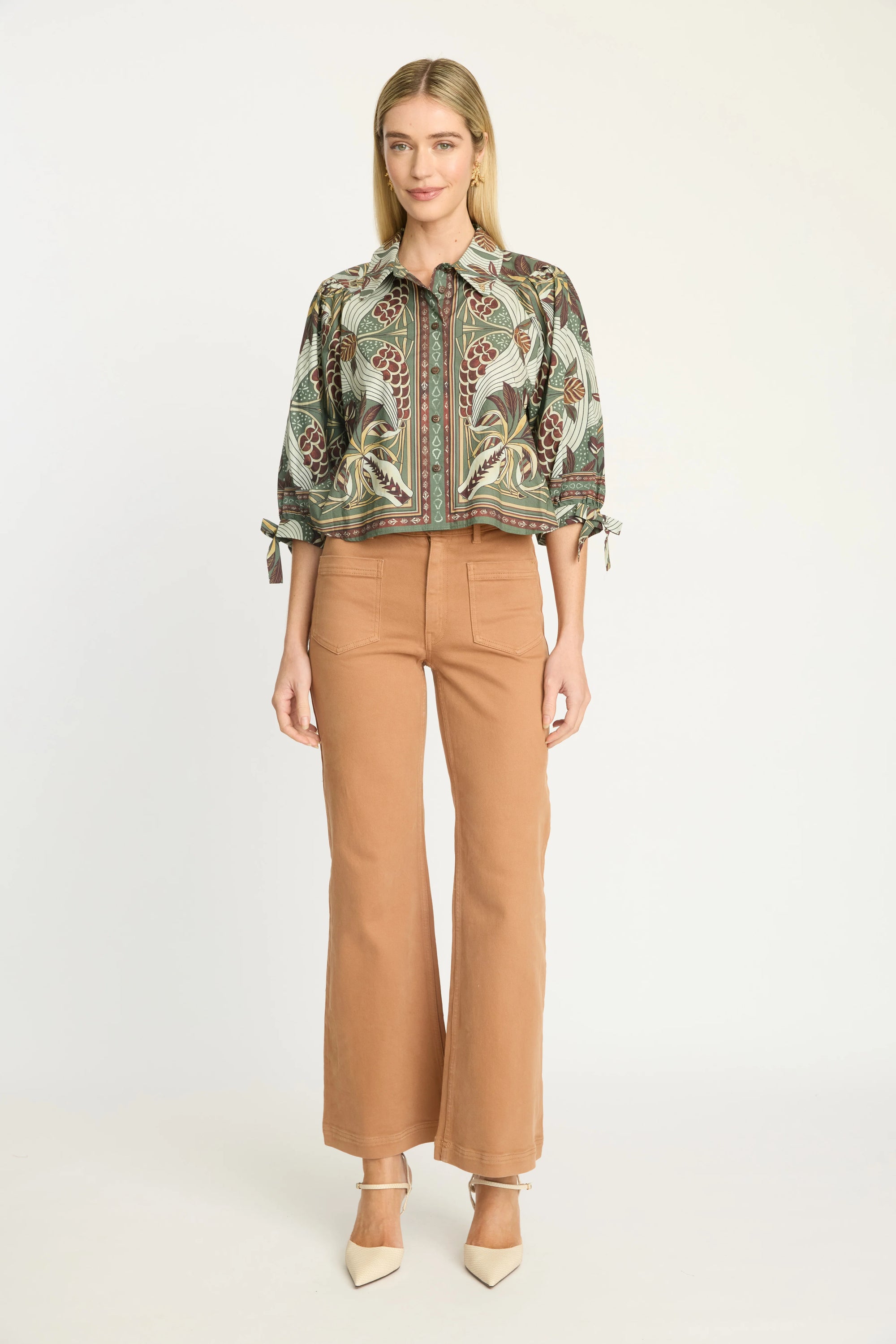 Caballero Collection Jilli Boutique Anissa Top in Vintage Tapestry CA1462