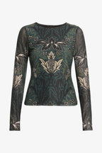 Cos Top in Safari Garden Moonless Night Caballero Collection Jilli Boutique