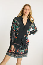 Caballero Collection Lucy Dress in Twilight Bloom Jilli Boutique Black