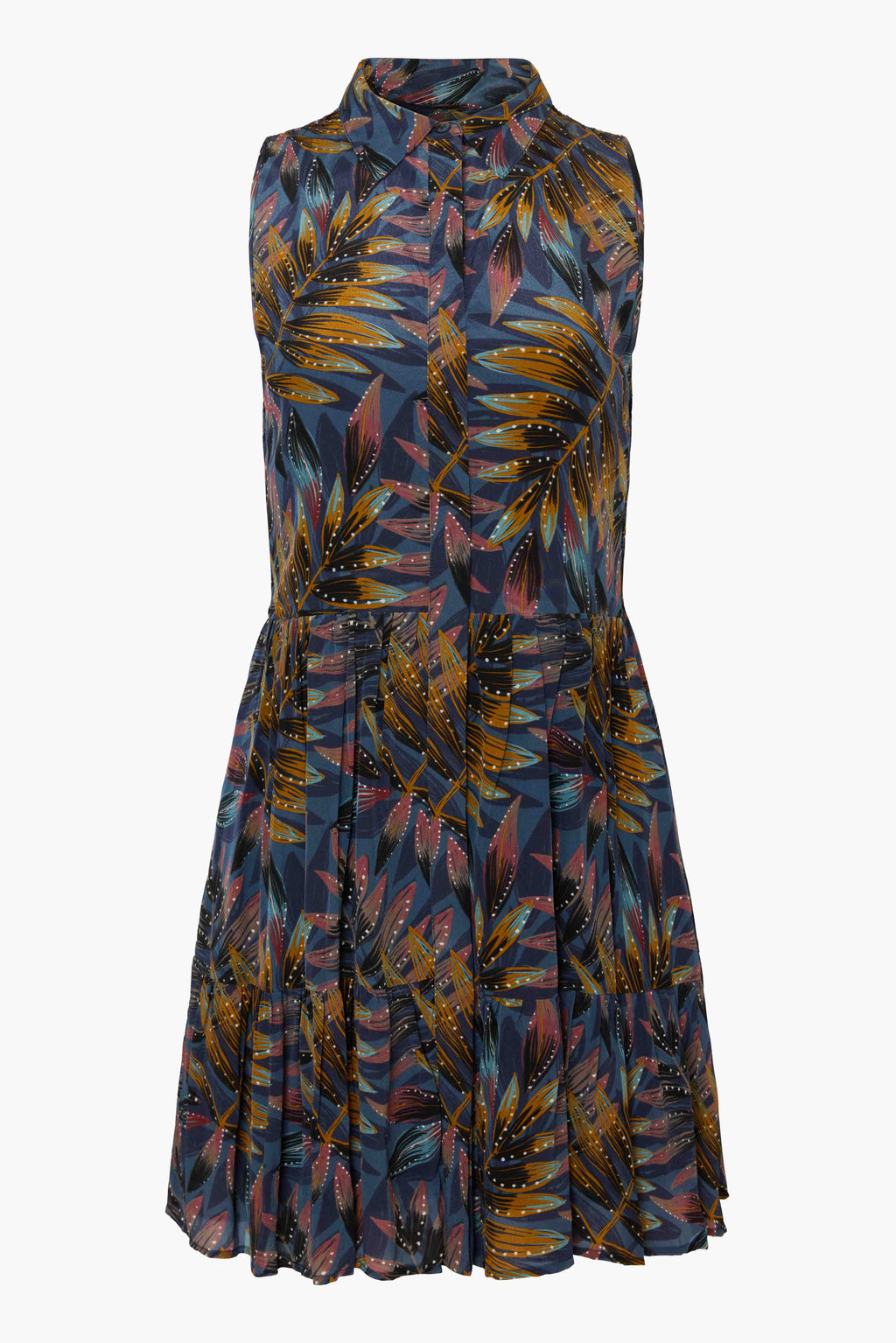 Prue Dress in Midnight Palm Caballero Collection Jilli Boutique