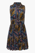 Prue Dress in Midnight Palm Caballero Collection Jilli Boutique
