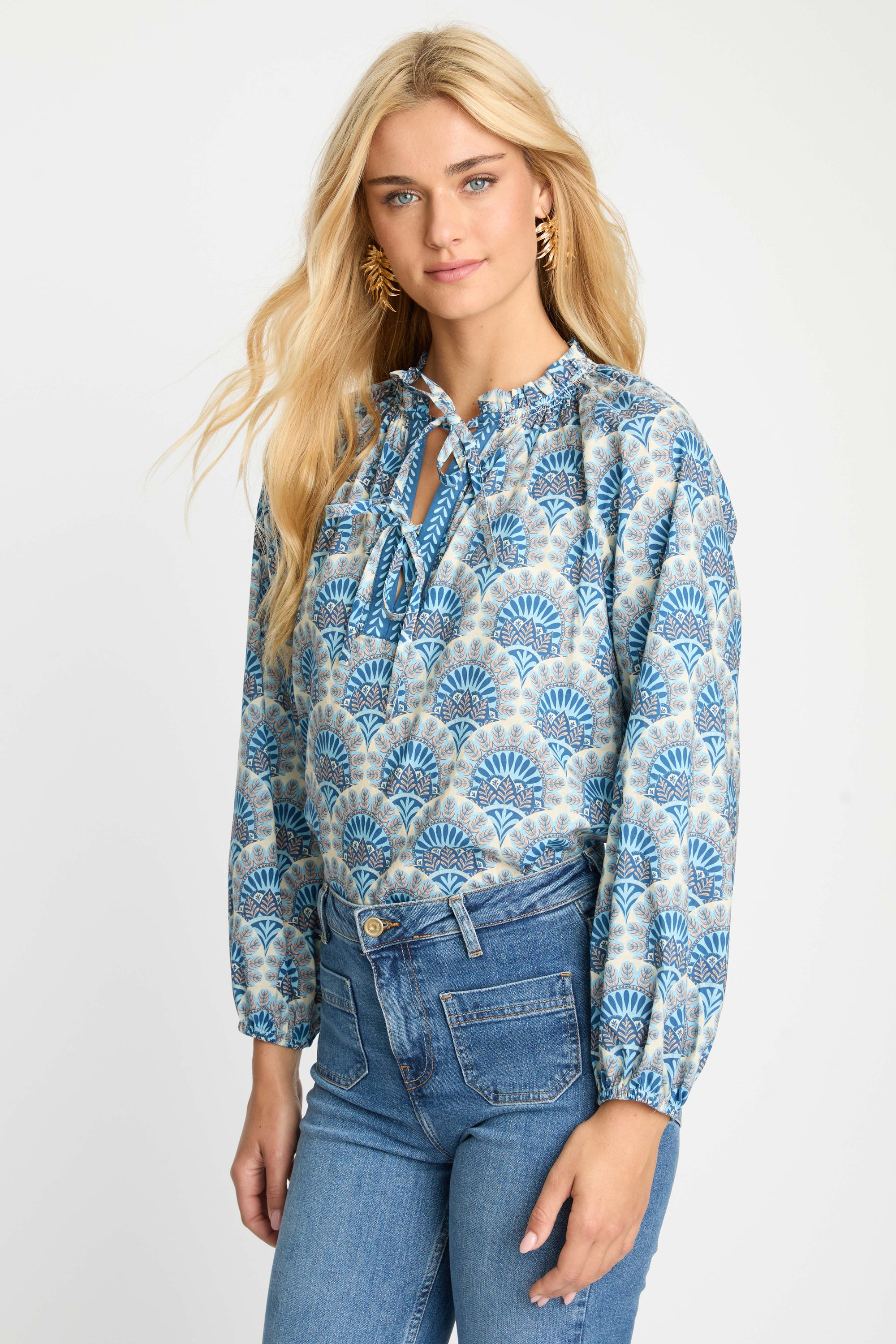 Caballero Ophelia Top in Boho Deco CA2395 Jilli Boutique