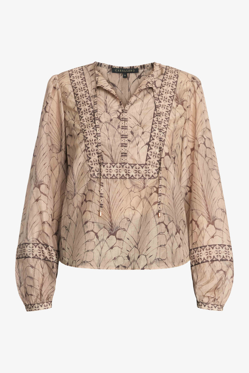 Caballero Collection Sable Top in Feathered Canopy Jilli Boutique