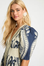 Lucinda Dress in Ink Island
Caballero Collection Jilli Boutique