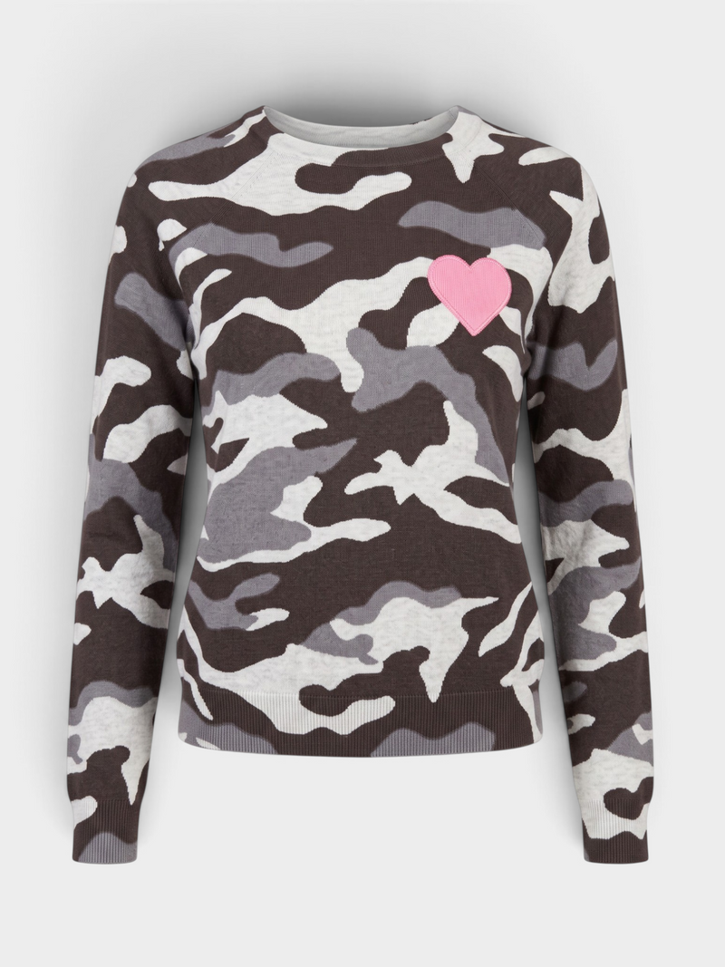 Crewneck Camo Sweater by J Society