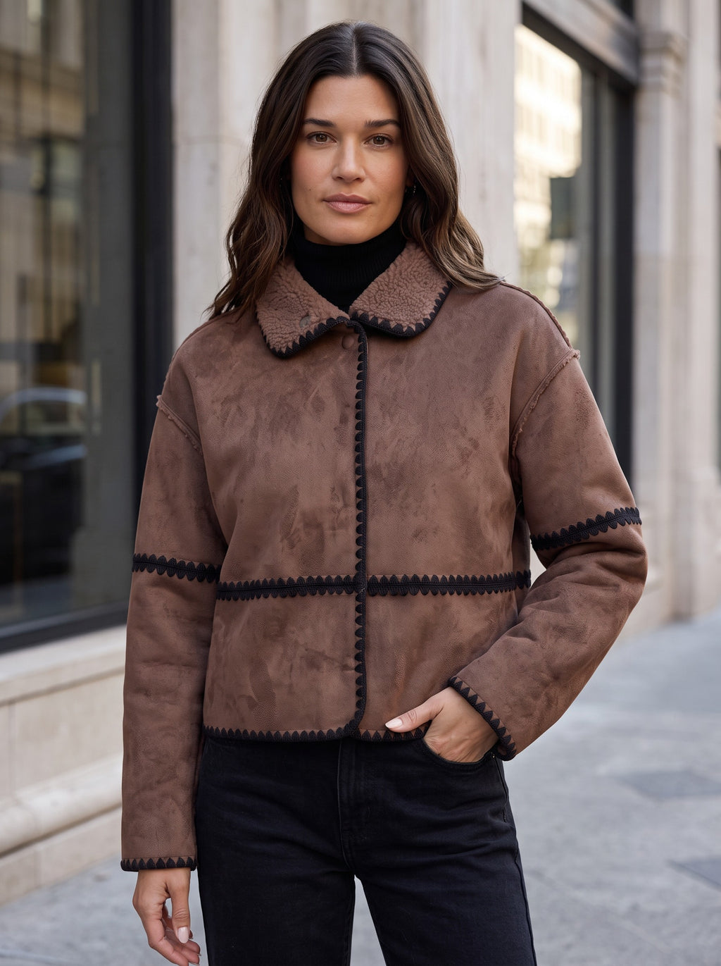 Dylan Casey Stitched Jacket Jilli Boutique G1W29TF613