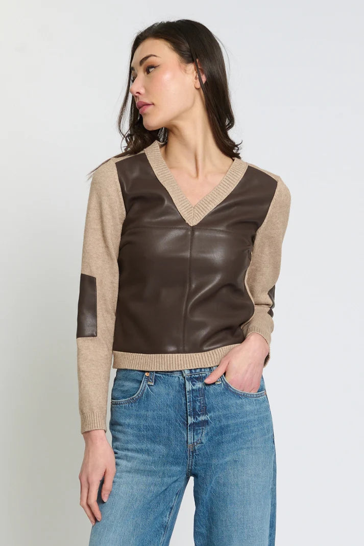 Avery Vegan Front Sweater Central Park West New York Jilli Boutique OAT 