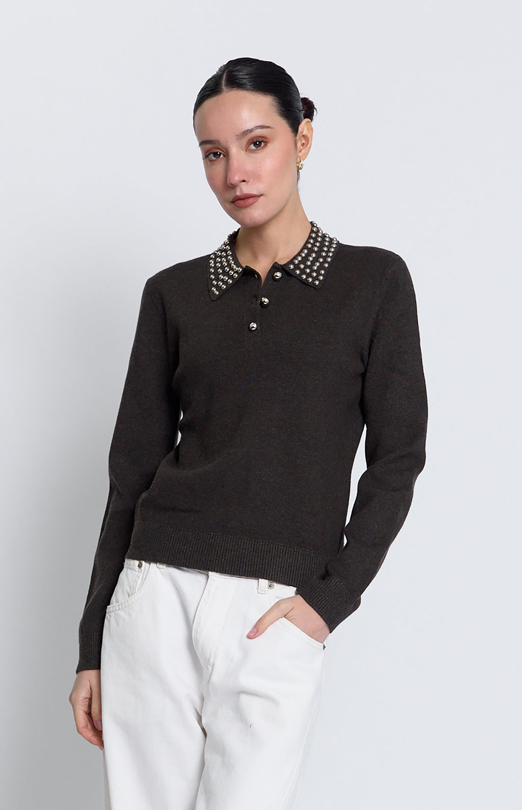 Central Park West Felix Studded Polo Style CF26-10225S Jilli Boutique