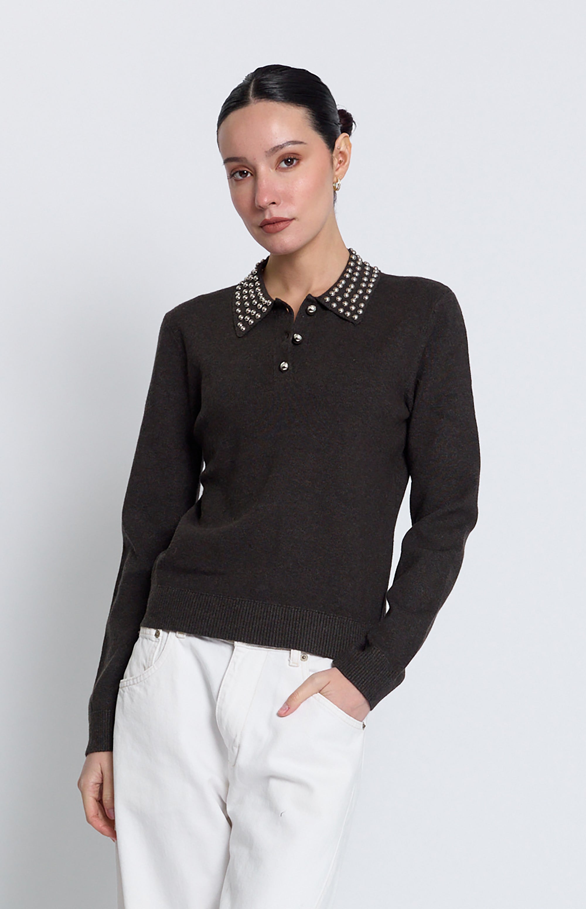 Central Park West Felix Studded Polo Style CF26-10225S Jilli Boutique