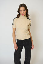 Naomi Short Slv Cable T-Neck Jilli Boutique Central Park West