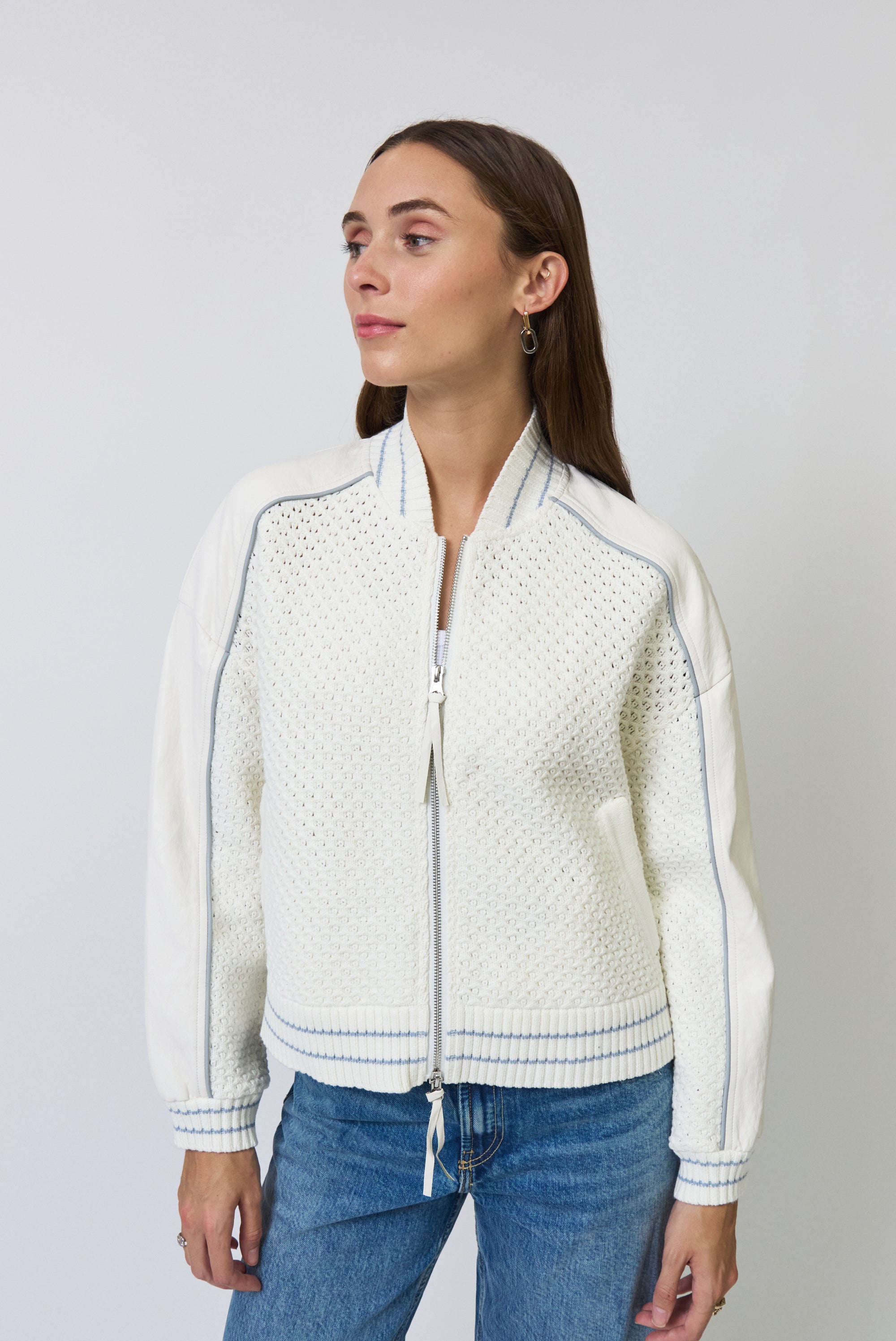 OPHELIA VEGAN CROCHET SWEATER BOMBER
