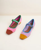 Rhiannon in Nassau Charlotte Stone Colorblock Shoes Jilli Boutique