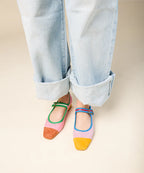 Rhiannon in Nassau Charlotte Stone Colorblock Shoes Jilli Boutique Buckhead