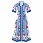 Chelsea Shirt Dress Passionflower French Blue Jilli Boutique Isla Payal Buckhead