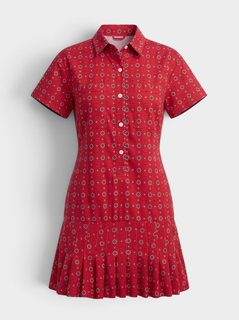 Aspen Dress Cherry Scarf Dot by Smith and Quinn