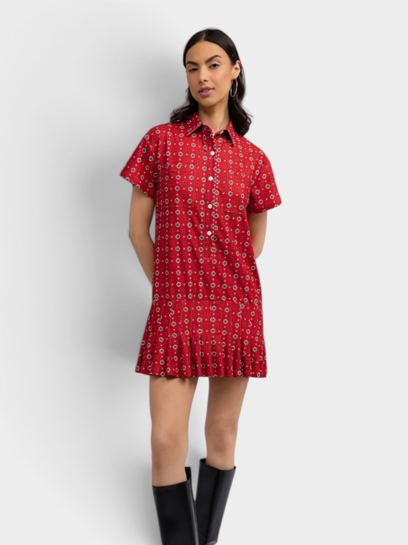 Aspen Dress Cherry Scarf Dot by Smith and Quinn