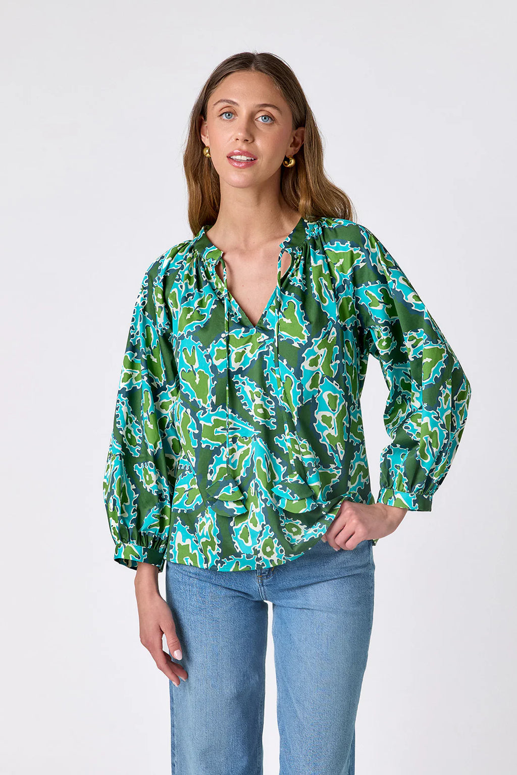 Crosby by Mollie Burch Moss Mirage Top Jilli Boutique