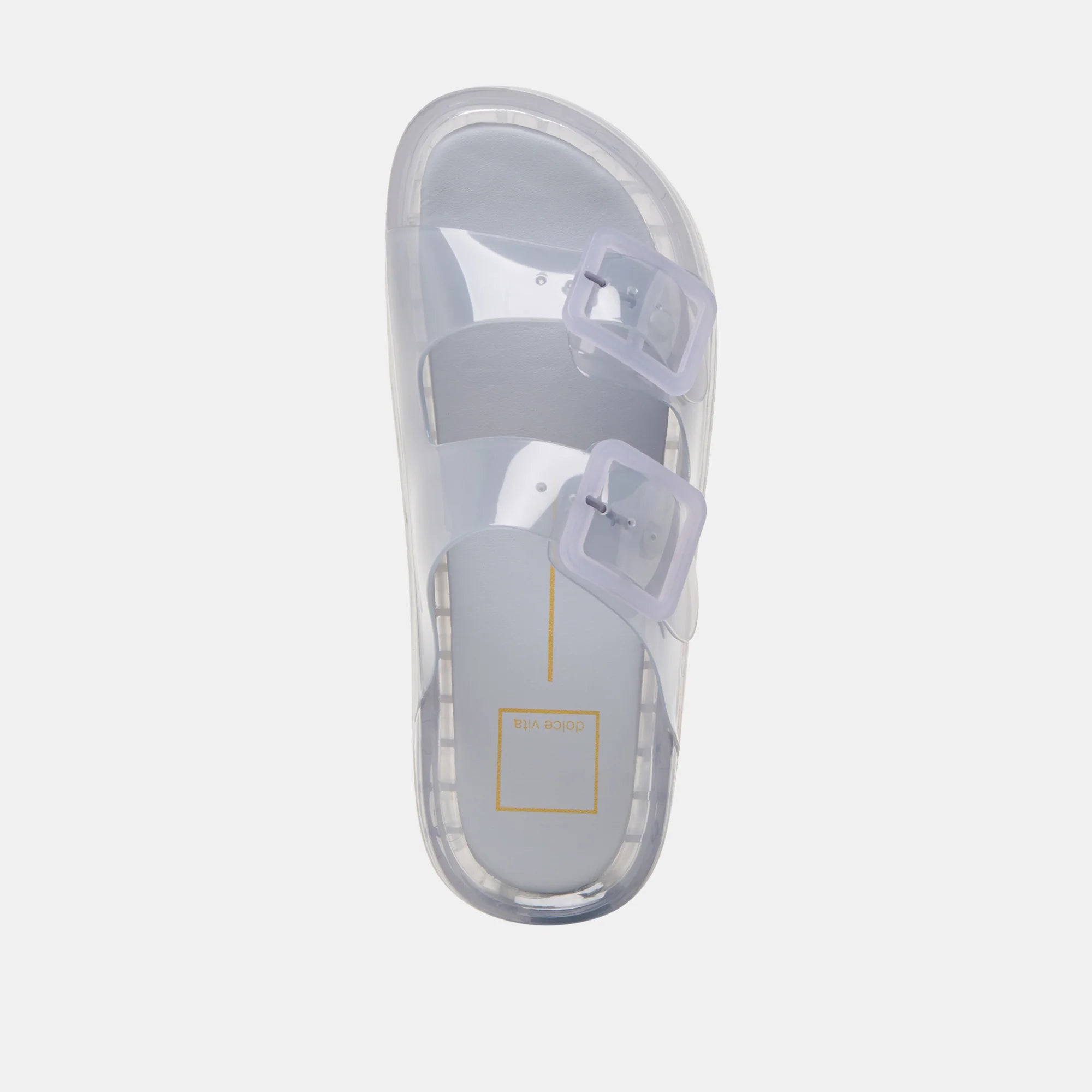 Julio Sandals Dusty Blue Vinyl Jilli Atlanta Dolce Vita