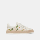 azalia white floral raffia sneaker dolce vita jilli