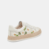 azalia white floral raffia sneaker dolce vita jilli boutique atlanta tennis shoe womens