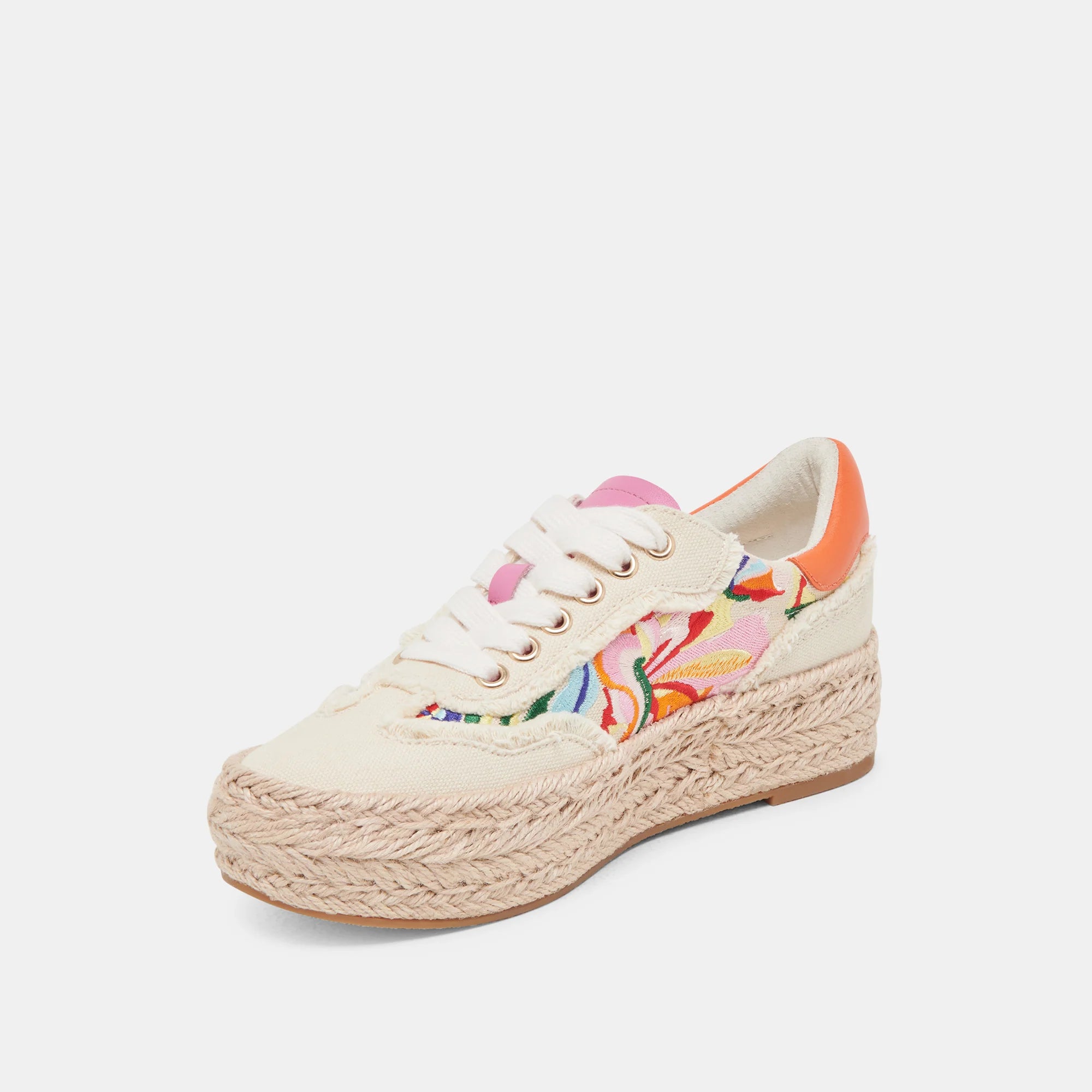 multi canvas fredy floral raffia sneaker dolce vita jilli 