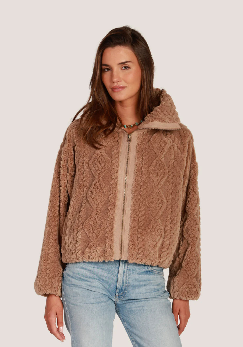 so cozy cable knit jacket dylan jilli boutique