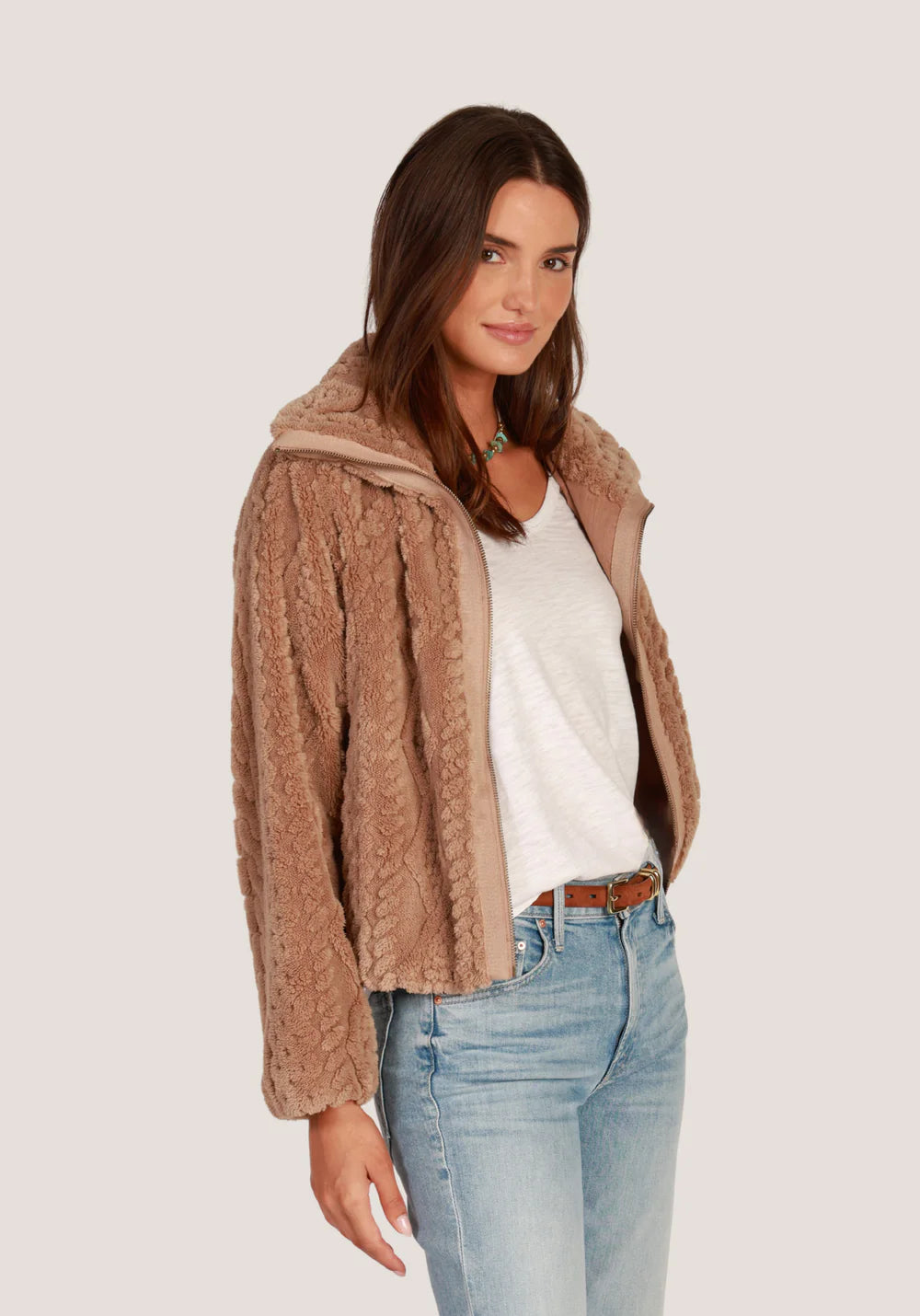 so cozy cable knit jacket dylan jilli boutique 