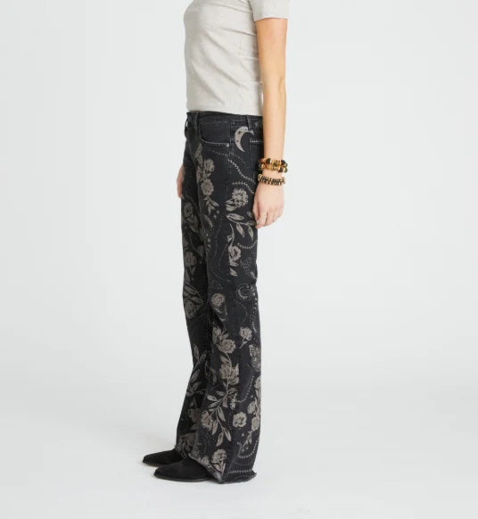 Eva Phantom Hallucination Jean Pant Black Jilli Boutique Denim Embellished
