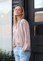 Dylan Bennett Blouse Jilli Boutique Gingham