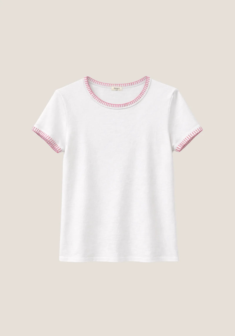 Brooks Blanket Stitch Tee G5W33SHR Jilli Boutique Dylan