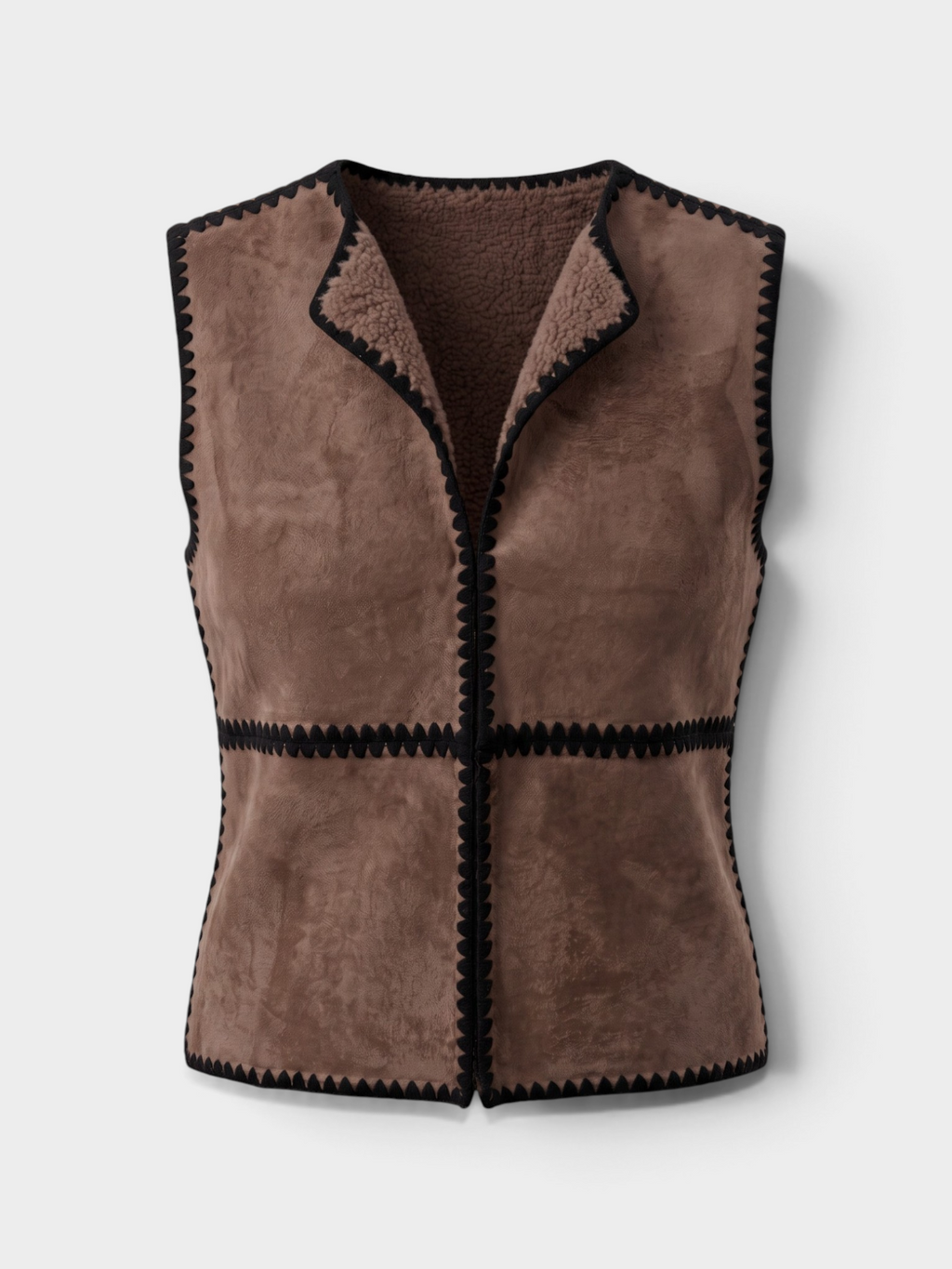 Casey Stitched Vest in Cocoa Dylan Clothing Jilli Boutique 