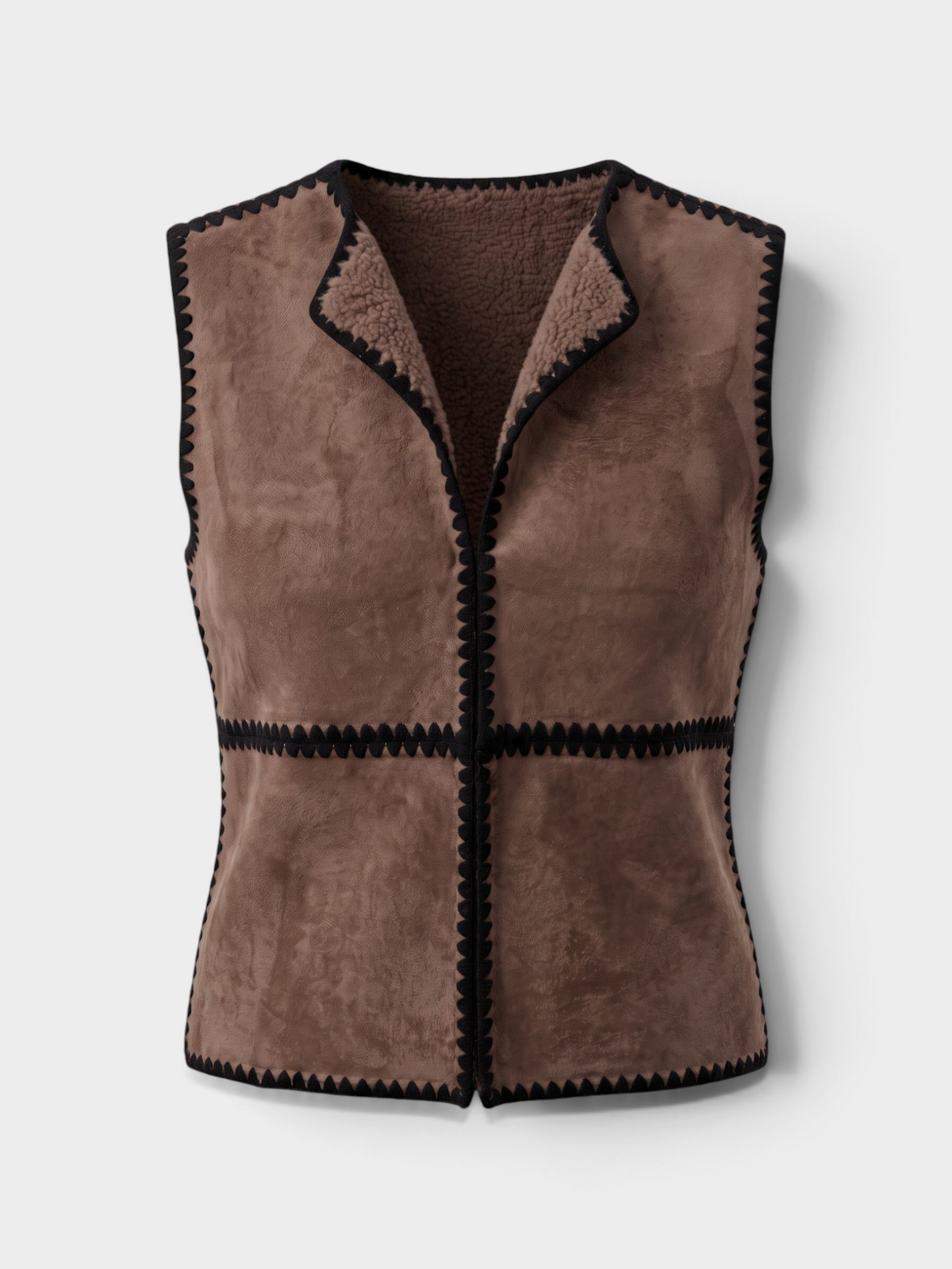 Casey Stitched Vest in Cocoa Dylan Clothing Jilli Boutique 