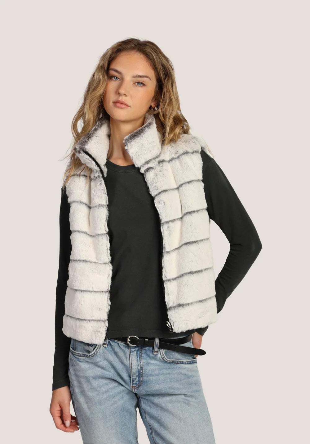 Dylan Classic Fur Vest Reversible Jilli Boutique