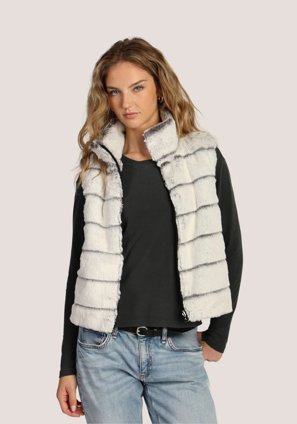 Dylan Classic Fur Vest Reversible Jilli Boutique