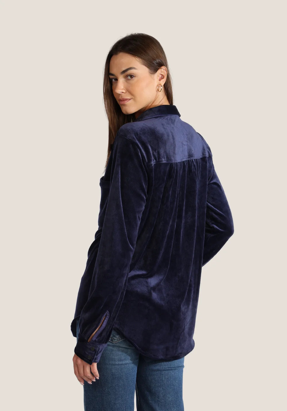 Dylan Maeve Shirt Jilli Boutique Navy Dunwoody