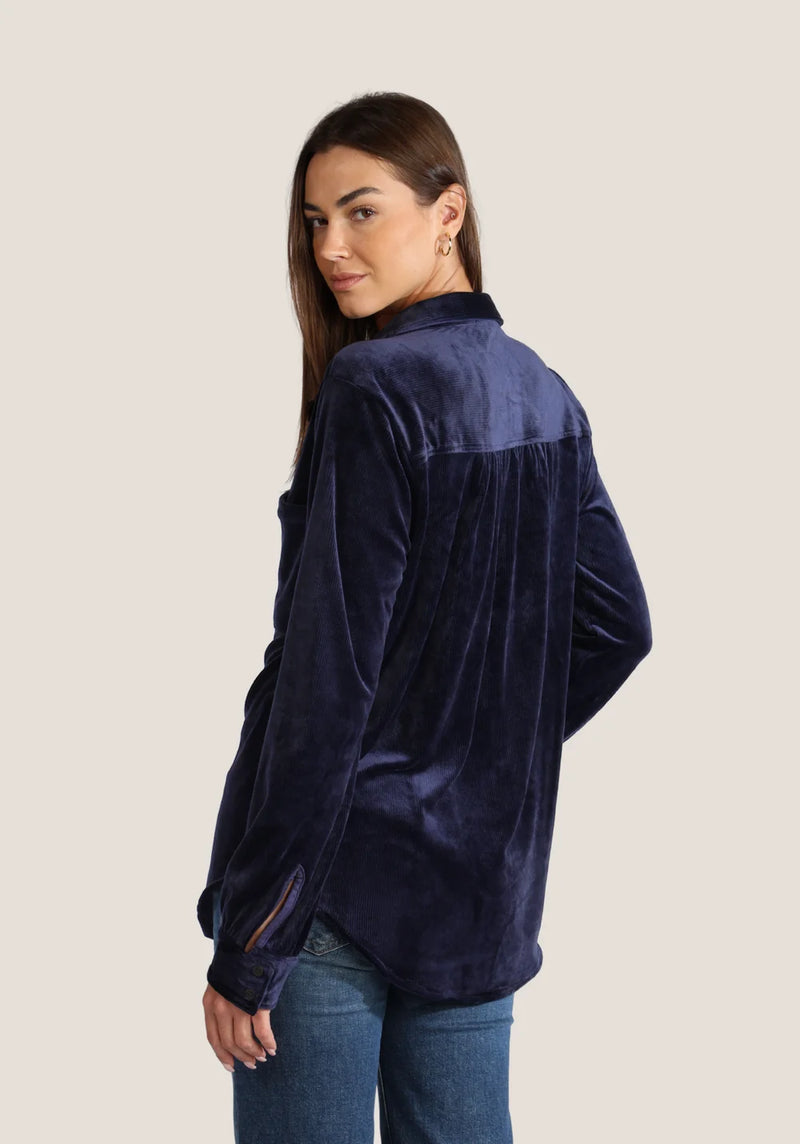 Dylan Maeve Shirt Jilli Boutique Navy Dunwoody