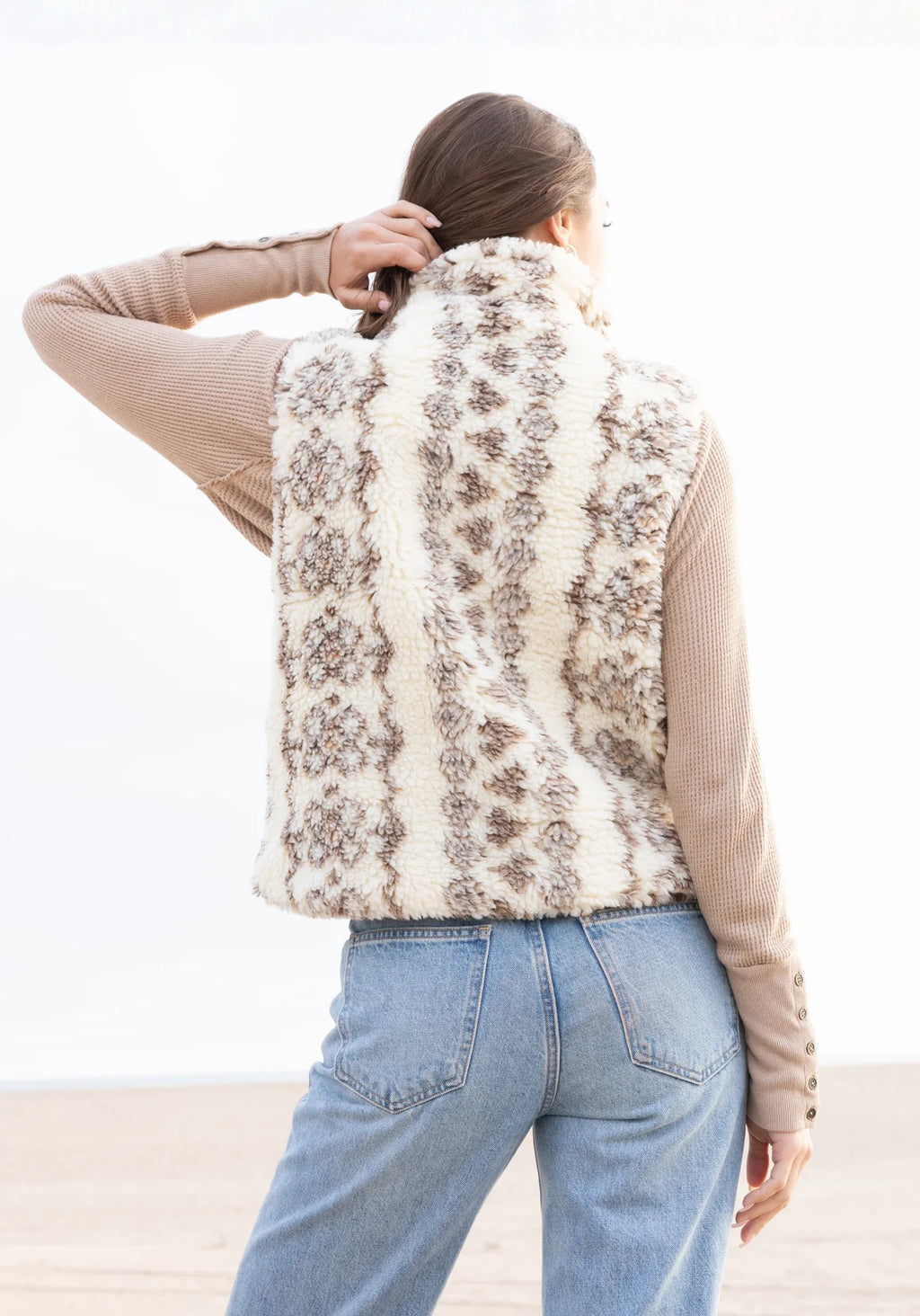 F1W76TF515 Dylan Isabella Vest Jilli Boutique Sherpa 