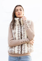 F1W76TF515 Dylan Isabella Vest Jilli Boutique Sherpa Suede