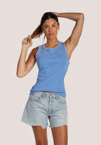 Dylan Jude Rib Tank Jilli Boutique Blue