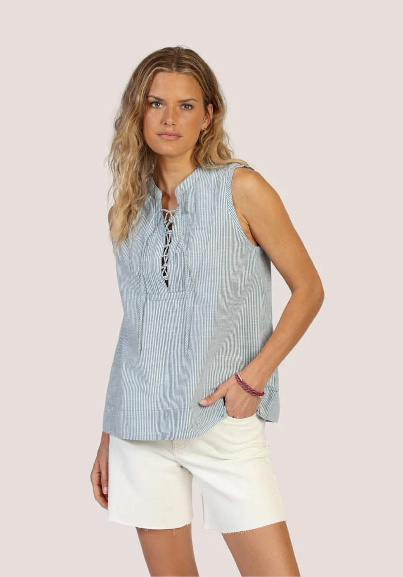 Leni Lace-Up Shirt Dylan G5W11CS61 Jilli Boutique Buckhead