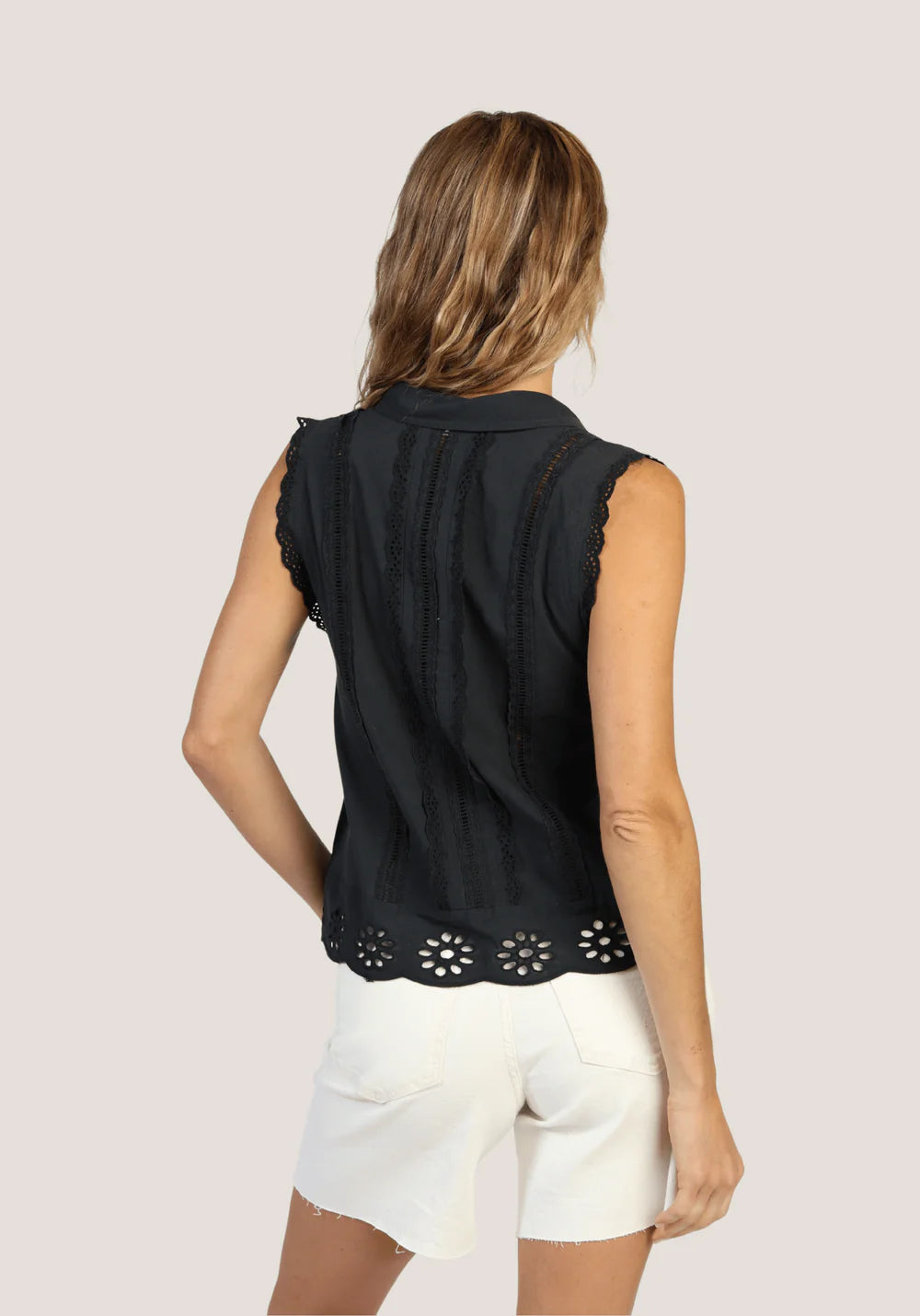 Malia Eyelet Lace Top