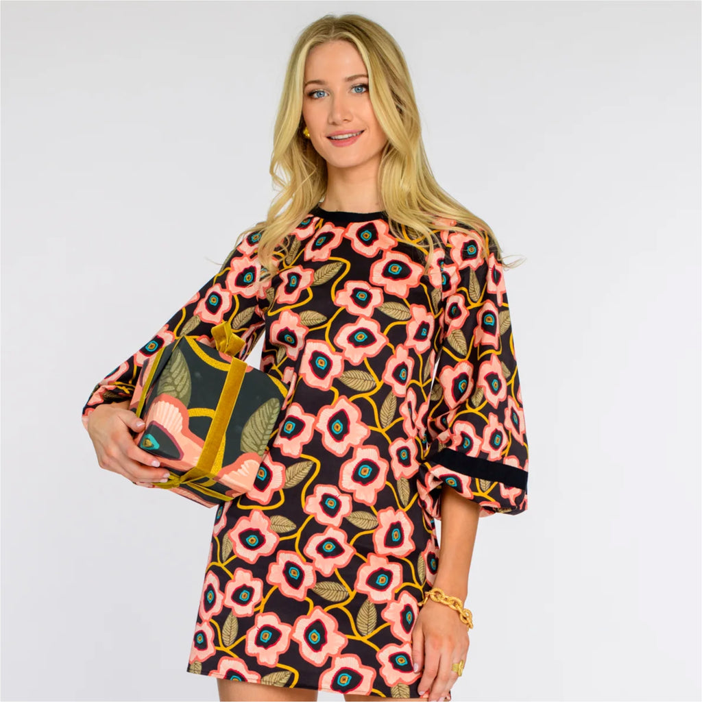 Elizabeth James London Dress in Poppies Jilli Boutique