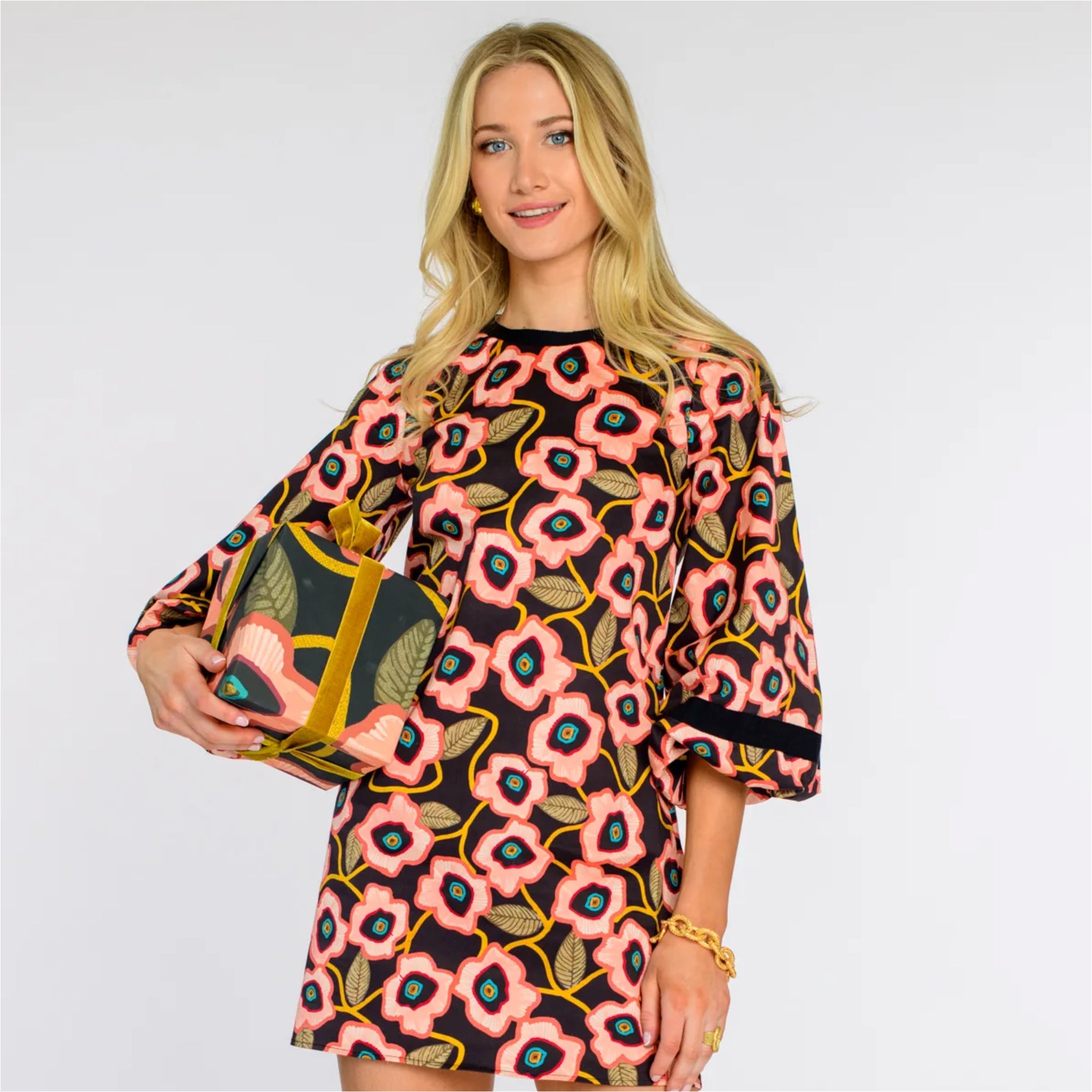 Elizabeth James London Dress in Poppies Jilli Boutique