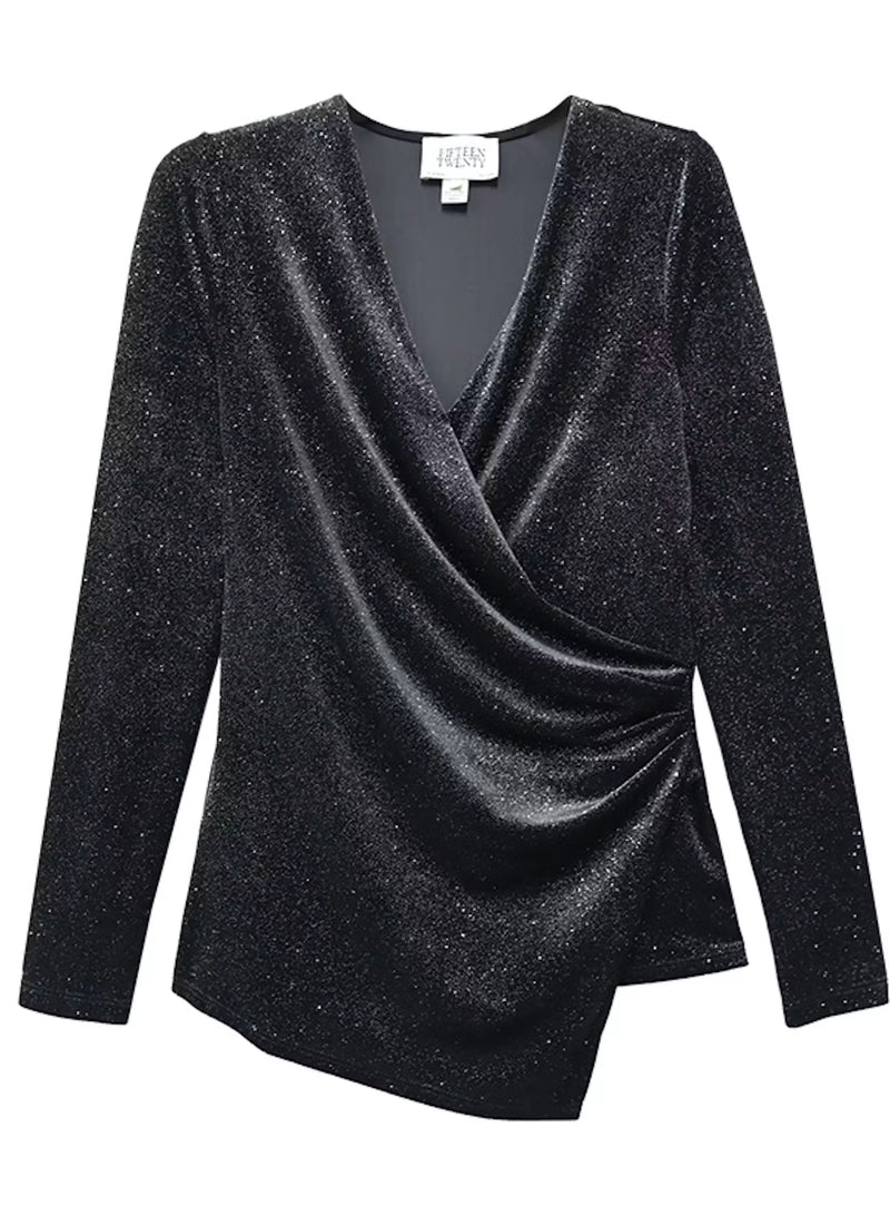 Fifteen Twenty Brand Imara Long Sleeve Wrap Top 4F68400 Jilli Boutique 