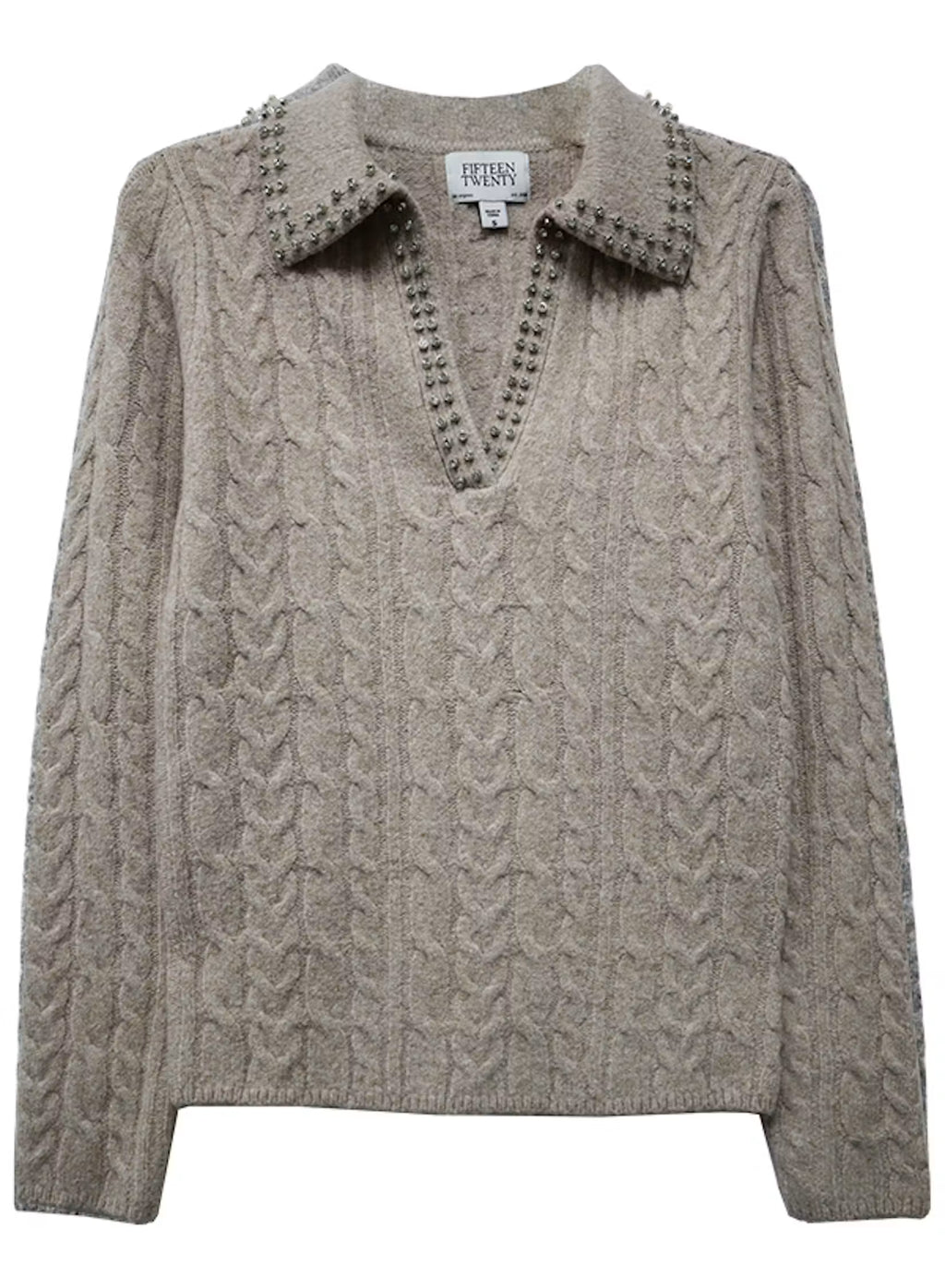 Fifteen Twenty Estelle Cable Knit Sweater Jilli Boutiue